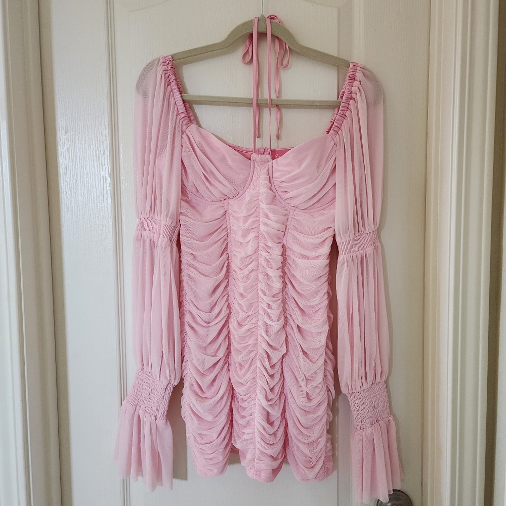 Dolls Kill Sugar Thrillz Pink Bodycon Dress